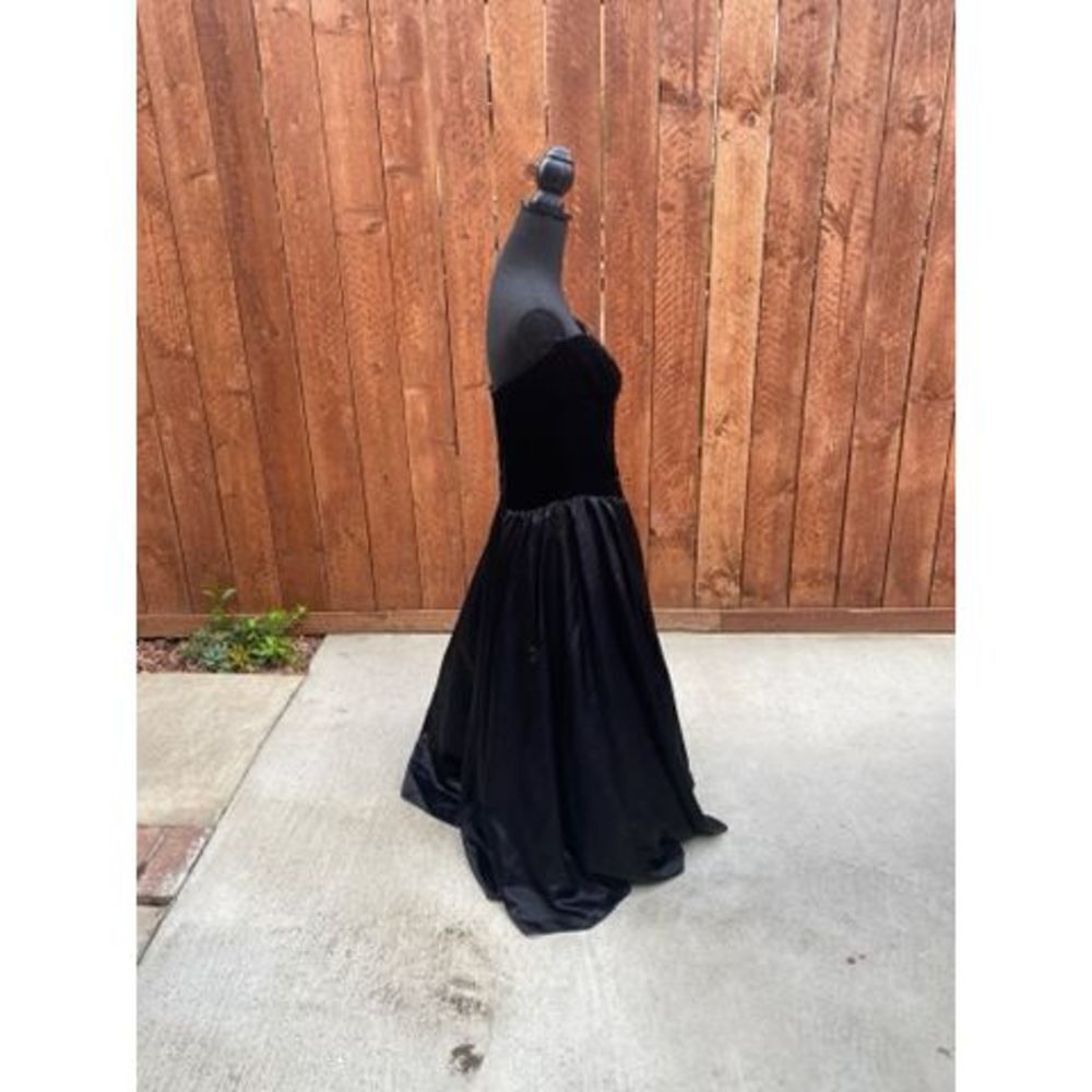 Gunne Sax by Jessica McClintock Dress Gown Formal, Prom, Black Dress NWT - Picture 8 of 11